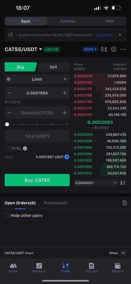 tyszulla's tweet photo. @shahh $catss, an hour ago listed on MEXC, a few days ago on CMC, CG, LBank, all with a volume of $200k, do you need more reasons to join the rocket that will soon take off and will never return to this place? https://t.co/AHHzgxgYal