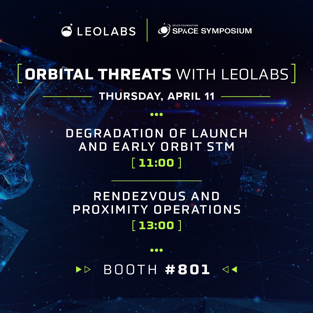 👋 Last call! We’re closing out #SpaceSymposium with two final threat briefings at 11:00 and 13:00. See you there. ⤵️