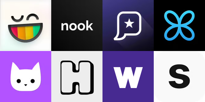 Different Farcaster apps you can use today Yup Nook Phaver Buttrfly Farquest Herocast Warpcast Supercast