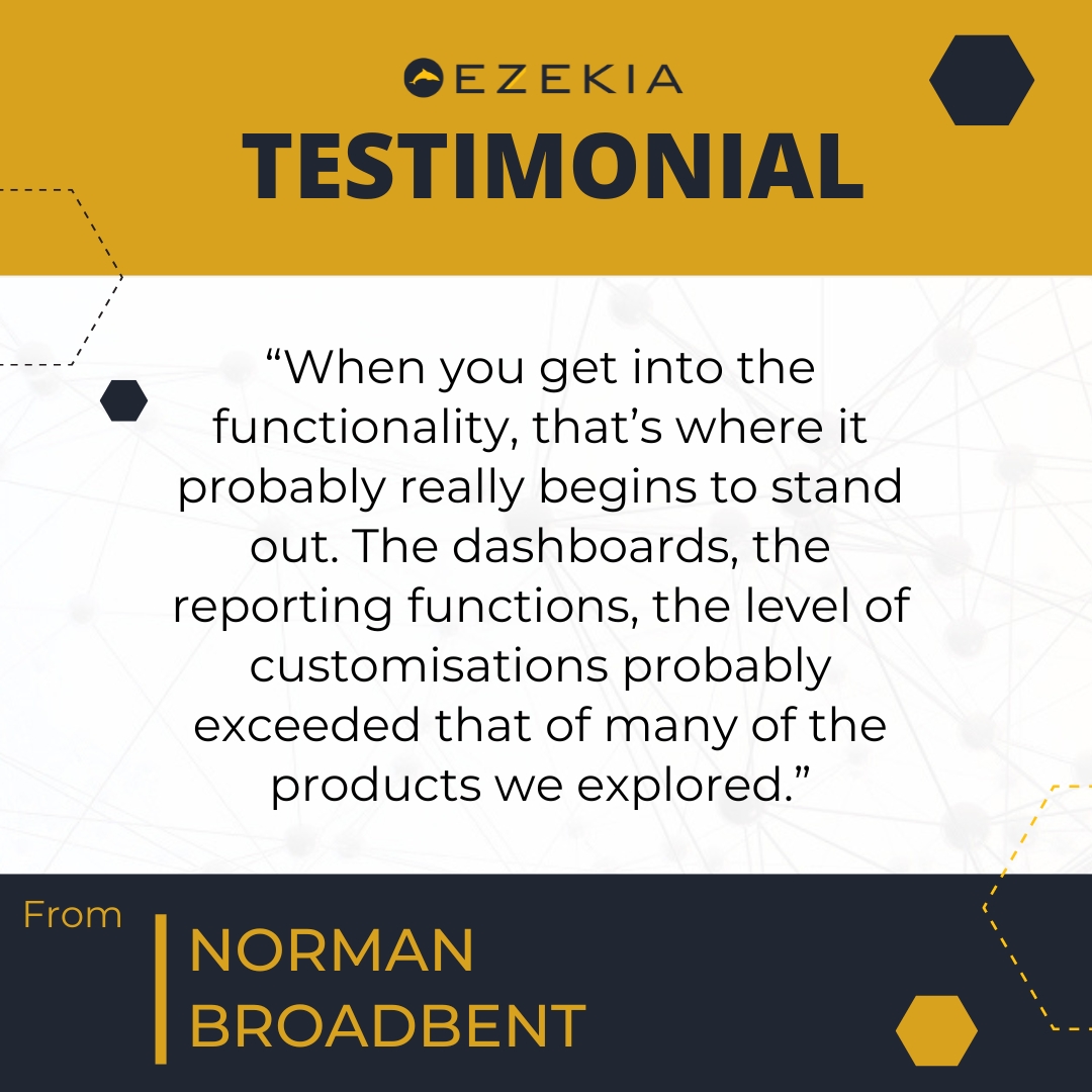 EzekiaCRM's tweet photo. 🌟 New #EZEKIA testimonial by Norman Broadbent.
Curious to see the transformation? Visit our website for the full testimonial video: https://t.co/uX6qpfSLi4
Discover what sets us apart!
#Testimonial #ExecutiveSearchTech #ExecutiveSearch
#InnovationInRecruitment https://t.co/jkxoBLsO7p