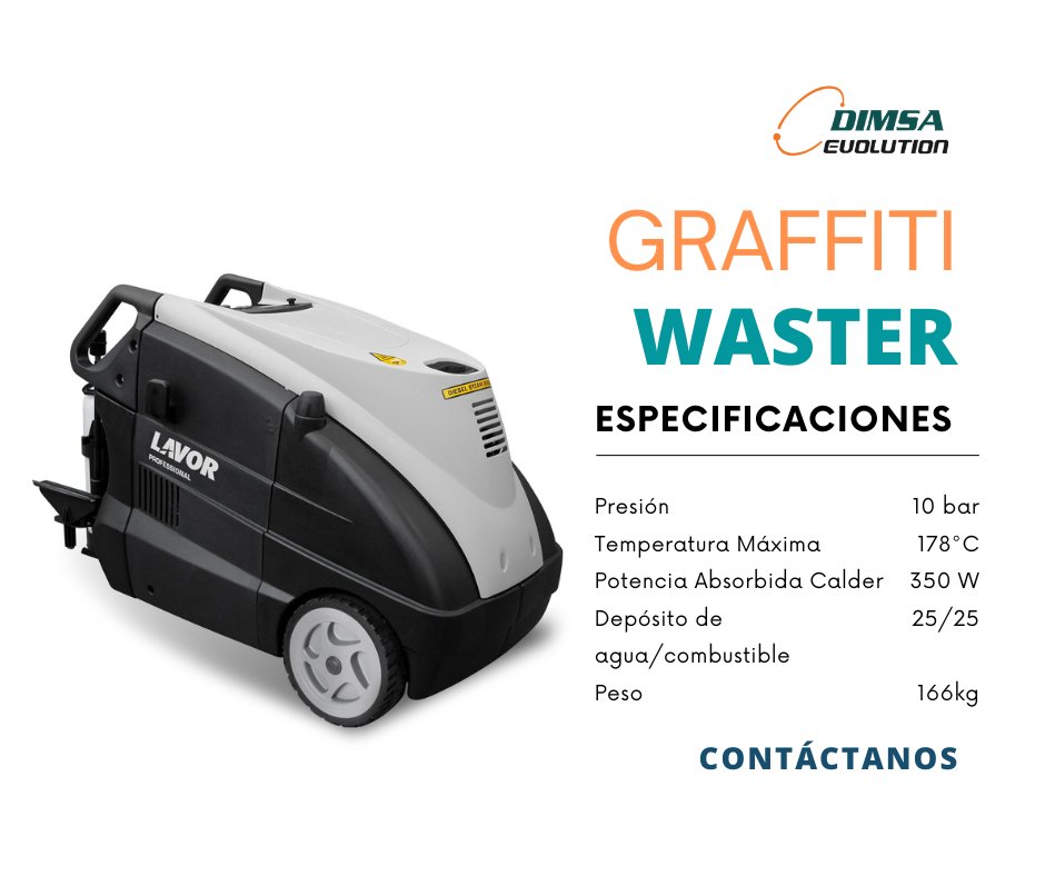 ¿ Quieres eliminar graffitis de tus paredes? Contamos con la herramienta ideal. Deja tus paredes limpias con nuestro Graffiti Waster de la marca Lavor. Si requieres mayor información no dudes en contactarnos. 📷55 8190 8666. #equiposdealtapresión  #dimsaevolution #limpiagraffiti