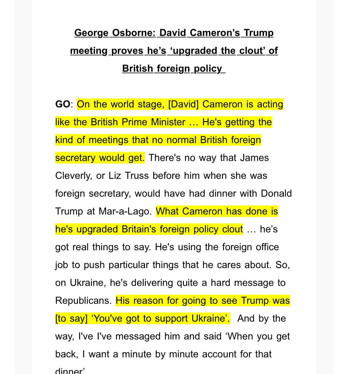 Interesting index of British influence: that it is now a coup for an incumbent British foreign sec to meet a presidential candidate. (Miliband, Clegg, Hague et al met Romney, without much fuss.)