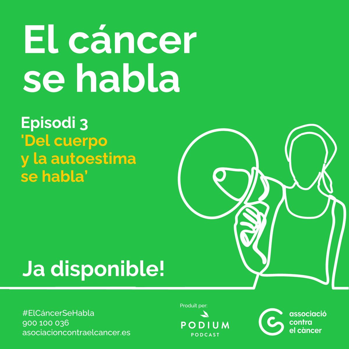 En l’episodi 3 de “El cáncer se habla” tractarem el tema de les seqüeles físiques del càncer i com les persones afronten els canvis físics que provoca la malaltia. 🔗contraelcancer.es/es/recursos/cu…