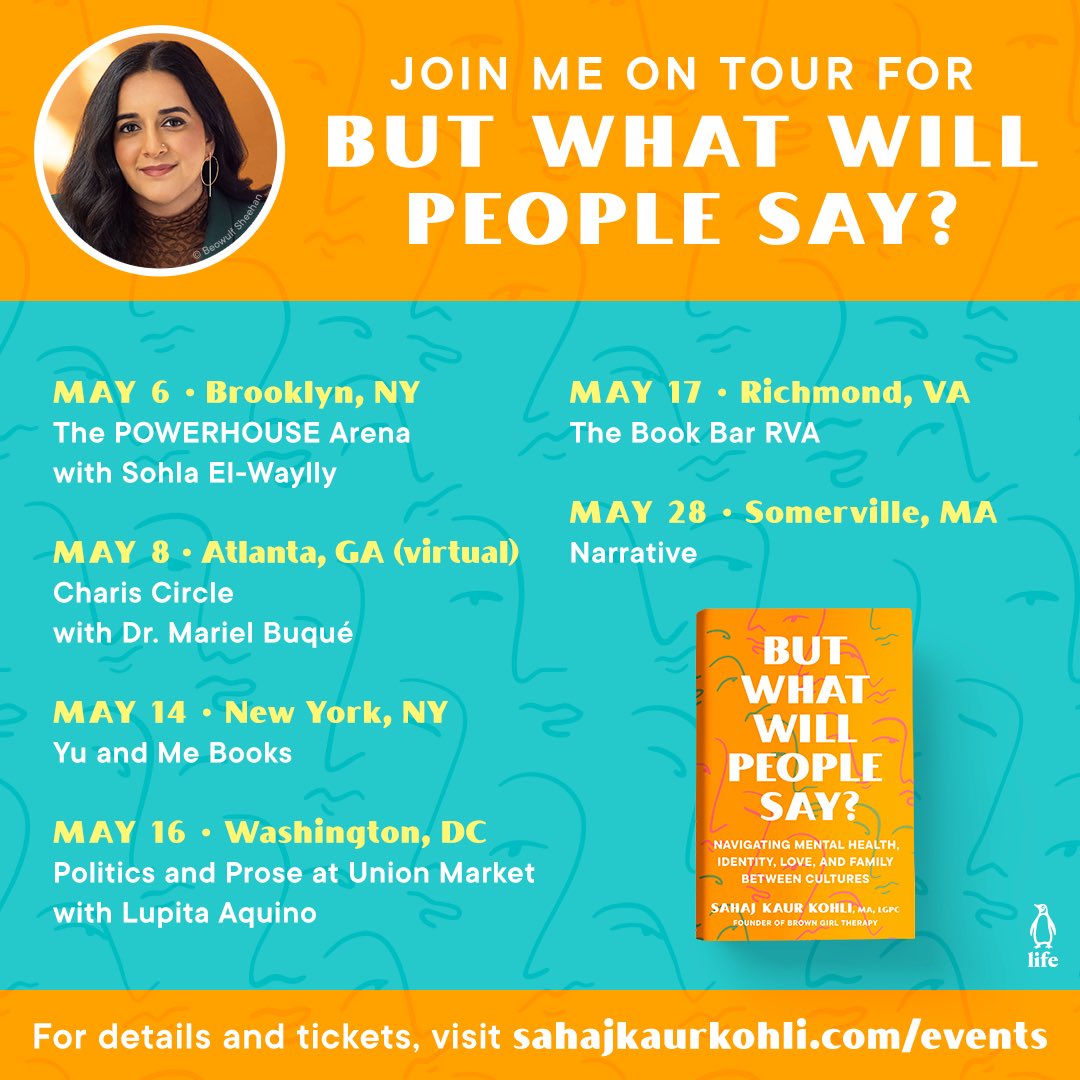 I’m going on tour! So many events lined up in May and beyond! You can keep track and tabs here: sahajkaurkohli.com/events