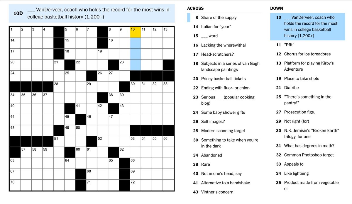 oh, oh pick us! we know this one 🙋‍♀️ Daily @NYTGames Crossword (4.10.24) ✏️ tinyurl.com/28q8be5w