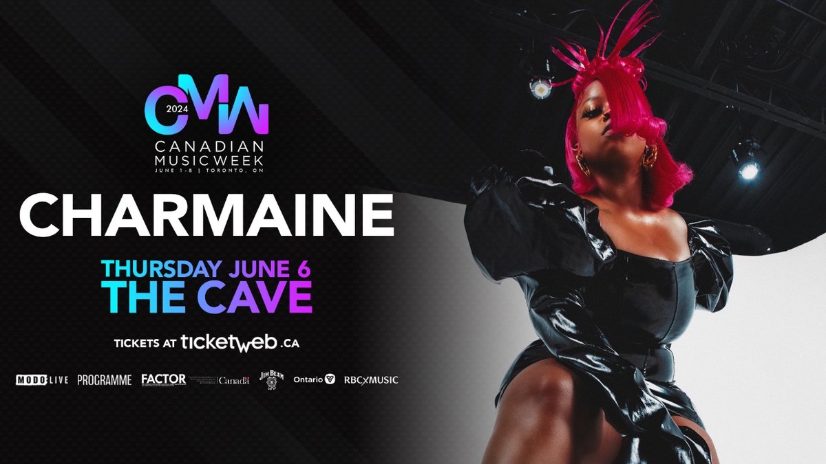 JUST ANNOUNCED✨ @CMW_Week presents Zimbabwean-Canadian rapper @___IAmCharmaine at The Dance Cave June 6th. Tickets are on-sale now: found.ee/Charmaine-YYZ #charmaine #zimbabwean #canadian #rapper #thedancecave #toronto #CMW2024 #canadianmusicweek