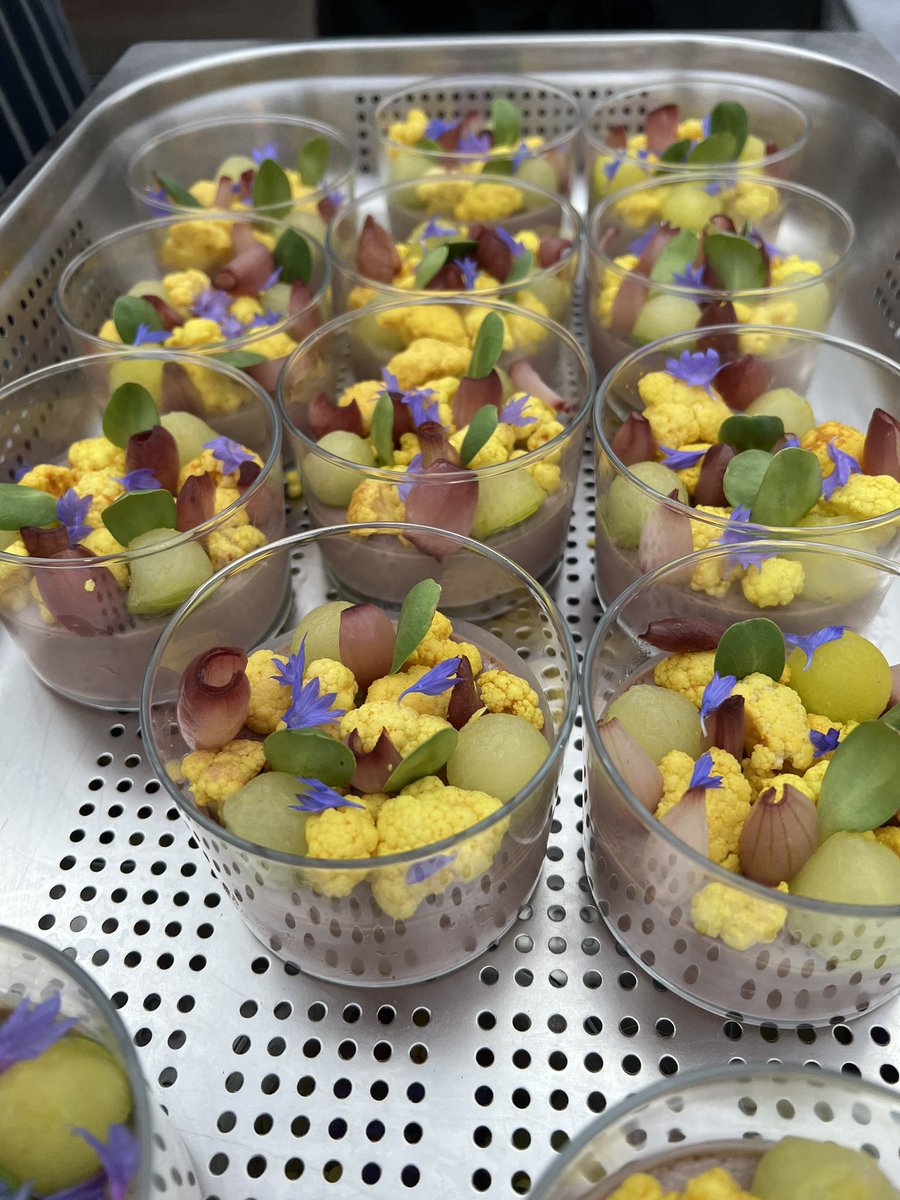 Chicken liver parfait looking almost too pretty to eat