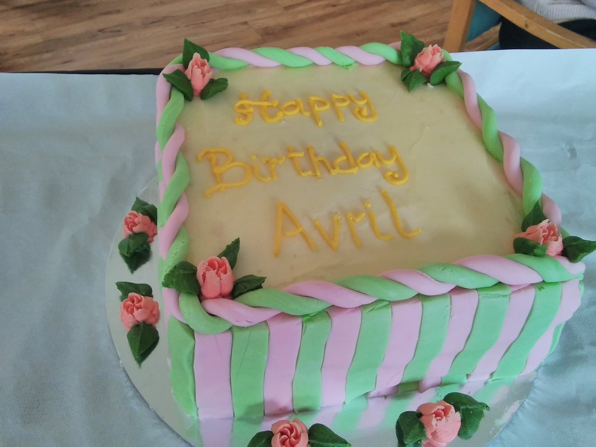 Happy birthday Avril from all your family and friends at Red House #hicaactivities #bridlington #carehome