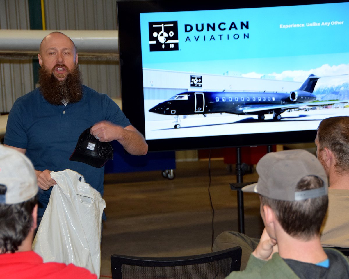 From classroom to cockpit: See how our grads are engineering their futures with @DuncanAviation.

To read more about the company’s visit to TSTC, visit bit.ly/3VRKw4E  

#TSTCproud #technicallybetter