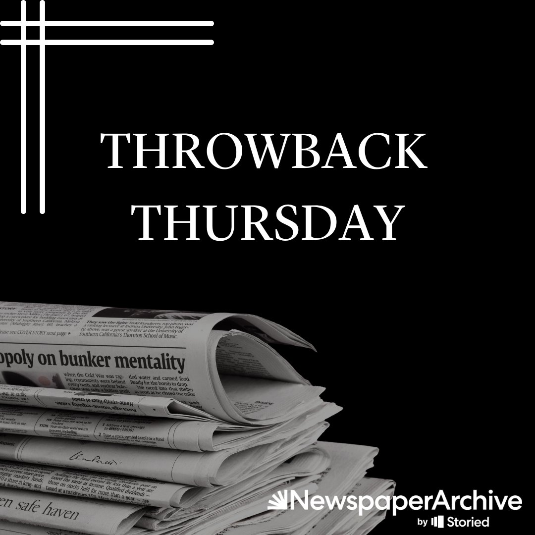 Dive into the past this #ThrowbackThursday! Dust off those old newspapers and uncover hidden gems of articles. Let's rewind and rediscover the stories that shaped our history. Share your finds with us and let's journey back in time together! #Storied #FamilyHistory #Genealogy