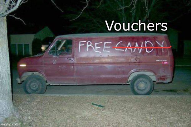 Vouchers are just another government program dusted off from the 1990s to give the illusion of choice as a response to the pandemic homeschooling movement. 

The government couldn’t have all of us leaving the tax plantation and then demanding property taxes to be abolished.