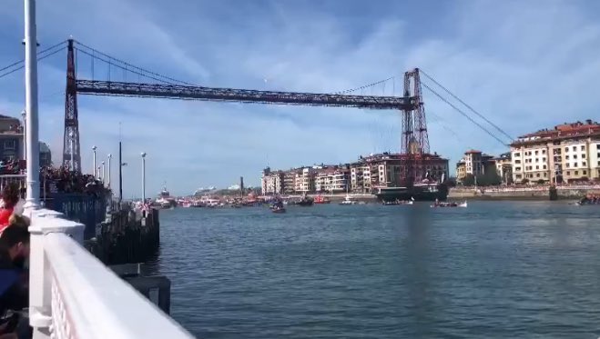 ¿Qué relación une al Puente de Portugalete, bajo el que ha pasado la Gabarra del Athletic de Bilbao, con el Palacio de Cristal del Retiro?