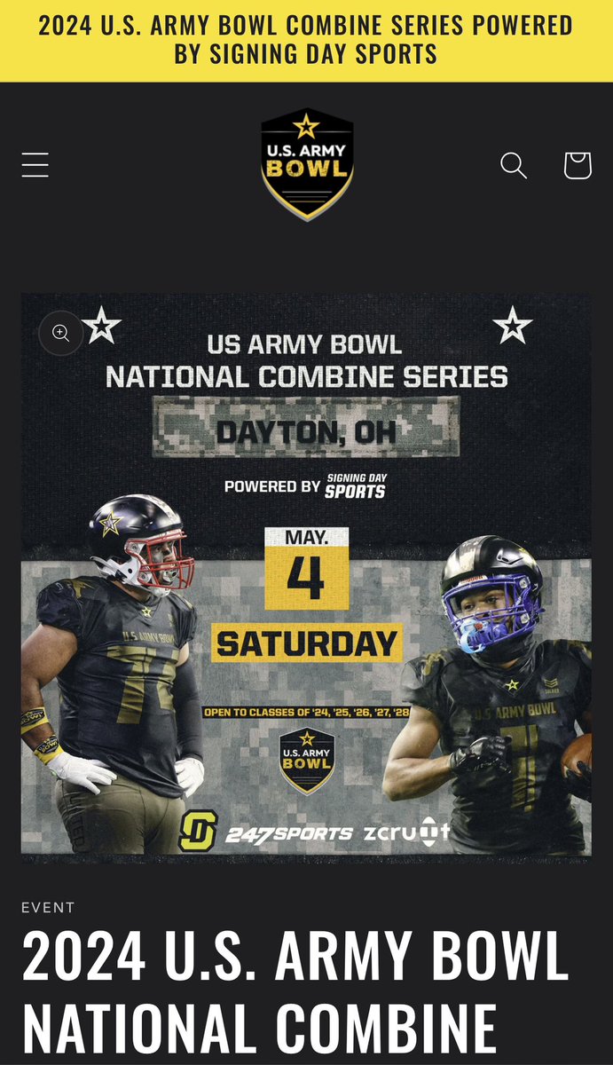 Happy to receive an invite to the @USArmyBowl! Thank you God. @StXTigersFB @247Sports @ExpoRecruits @CoachKWallace