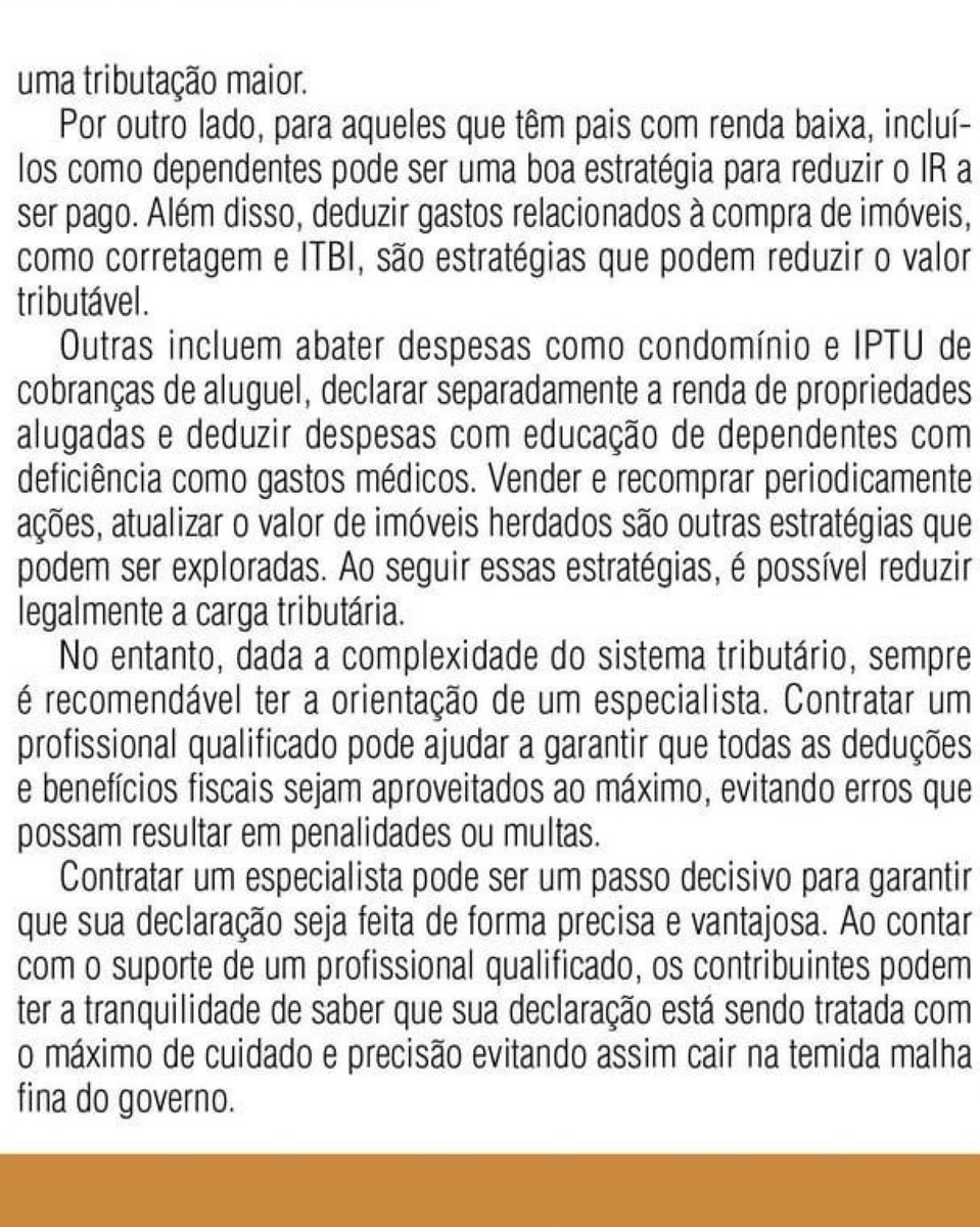 JuJacon's tweet photo. Buscando reduzir o impacto do imposto de renda e maximizar os benefícios fiscais? Junte-se a nós nessa jornada rumo à eficiência fiscal para entrega do IRPF ! 💼💡
.
.
.
#reduçãodeimpostos
#irpf2024
#irpf
#declaracaodeir
#declaraçãodeimpostoderenda
#economiadeimposto https://t.co/y8Wi0HyibE