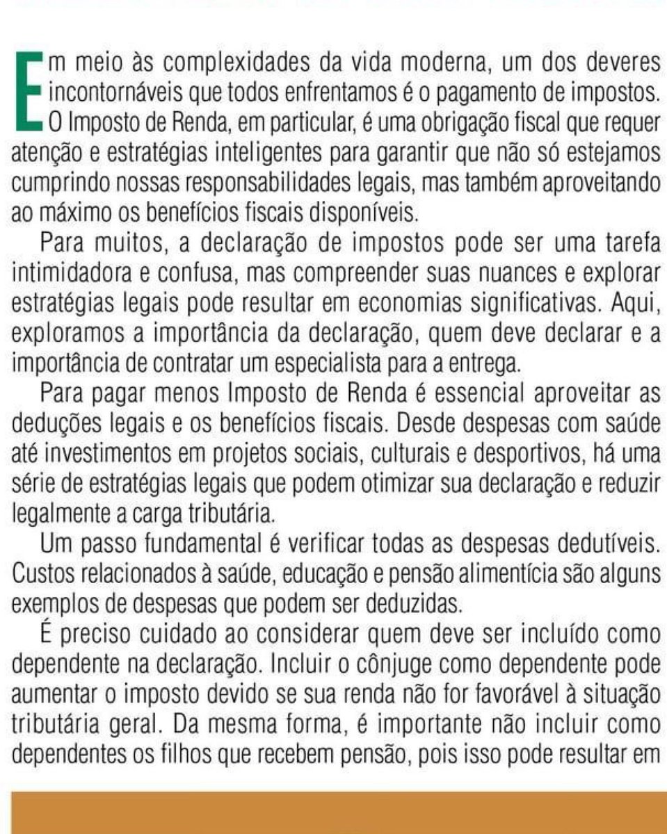 JuJacon's tweet photo. Buscando reduzir o impacto do imposto de renda e maximizar os benefícios fiscais? Junte-se a nós nessa jornada rumo à eficiência fiscal para entrega do IRPF ! 💼💡
.
.
.
#reduçãodeimpostos
#irpf2024
#irpf
#declaracaodeir
#declaraçãodeimpostoderenda
#economiadeimposto https://t.co/y8Wi0HyibE