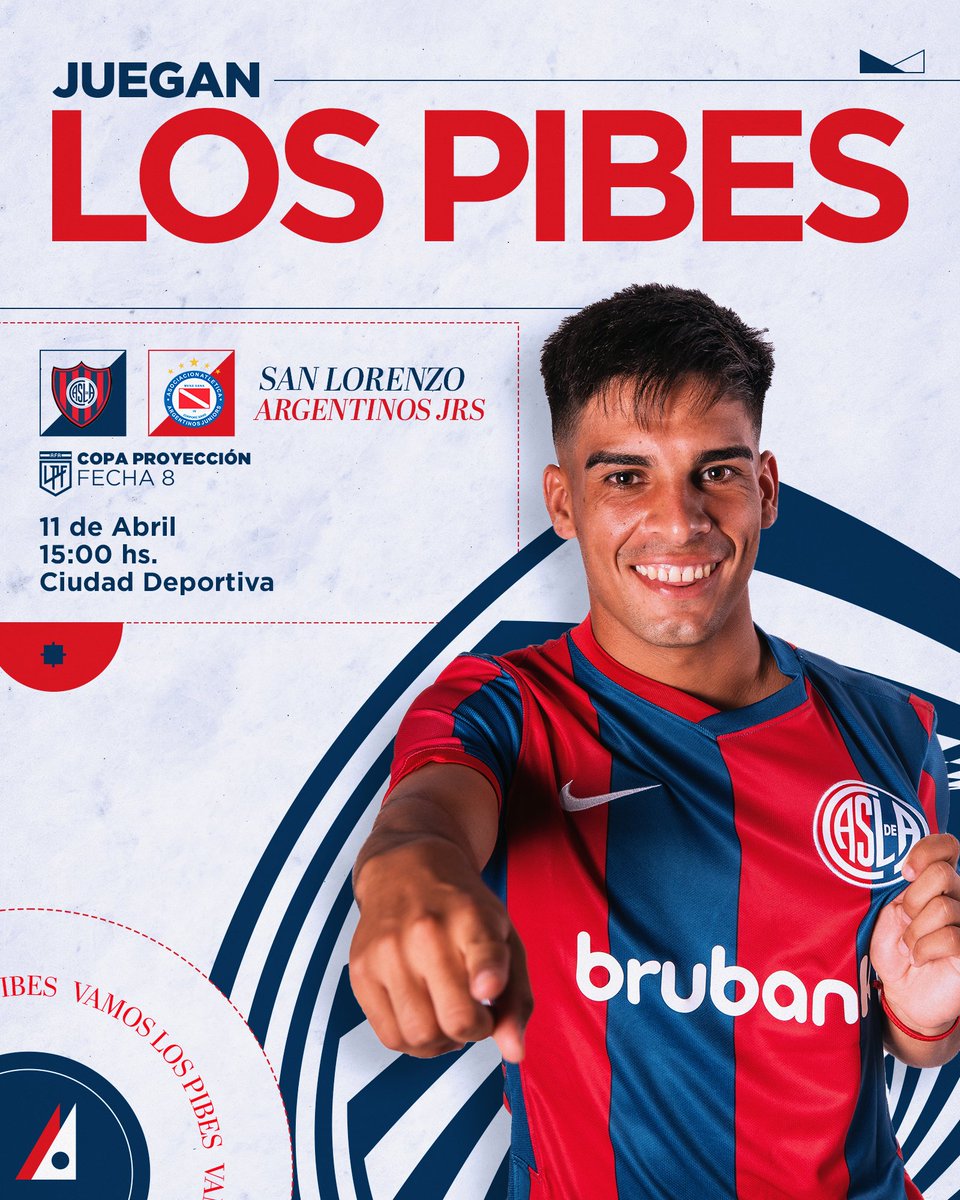 #Reserva ⚽ ¡Juegan los pibes! #SanLorenzo recibirá a Argentinos Juniors desde las 15, en Ciudad Deportiva, por la octava fecha de la #CopaProyección 🎟️ Entrada libre y gratuita 🚘 Estacionamiento: Socios/as: $1.000 Invitados/as: $3.500 📍Ingreso por Av. Varela 📺 Mirá el…