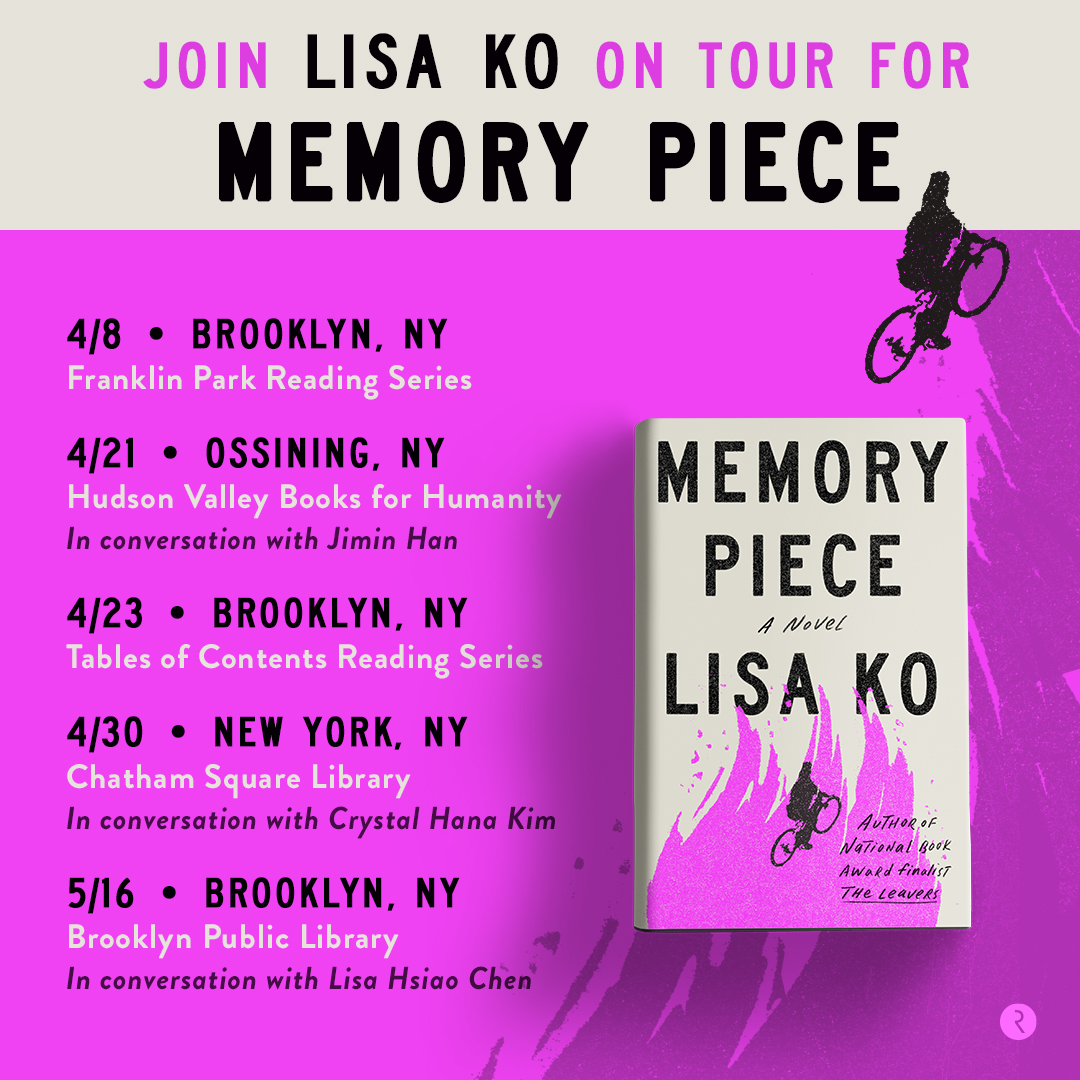 Come see me at these April and May events in and around NYC! Tickets and more info (including two virtual events) at lisa-ko.com/events