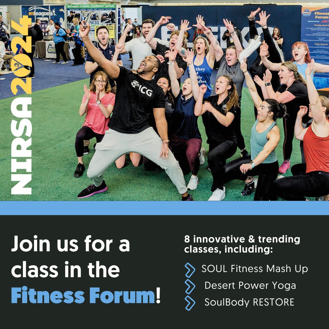 Come work out or chill out with us at @NIRSAlive! We're sponsoring a variety of classes on the Expo Hall to keep you actively engaged. 🔹Foam-rolling 🔹Yoga 🔹Kickboxing 🔹Booty strengthening See the full schedule: bit.ly/3PUokTS
