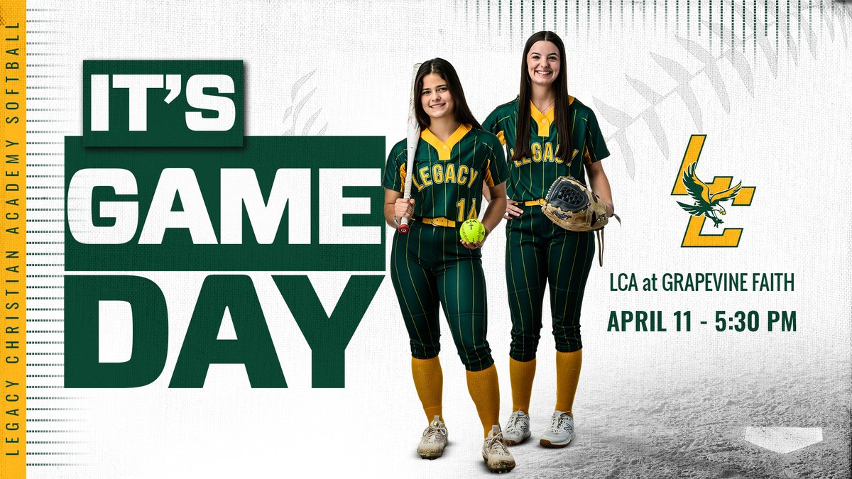 GAME DAY 🦅🥎 🆚 Grapevine Faith 📍 Grapevine, TX ⏰ 5:30 PM