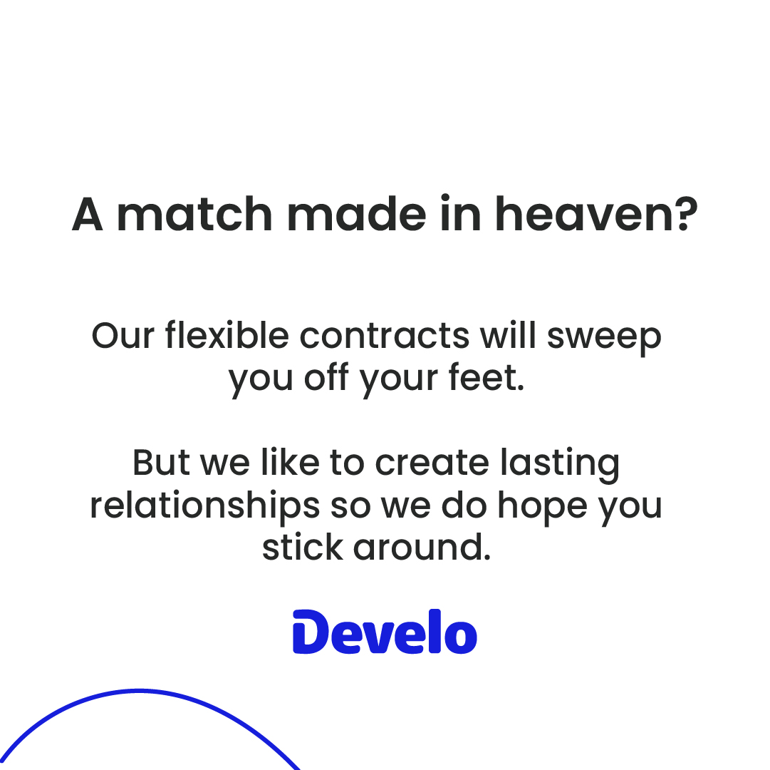 Get expert support with no strings attached!

Learn about our 30-day rolling contracts at Develo👇

#webdevelopmentagency #digitalservices #ecommerce
