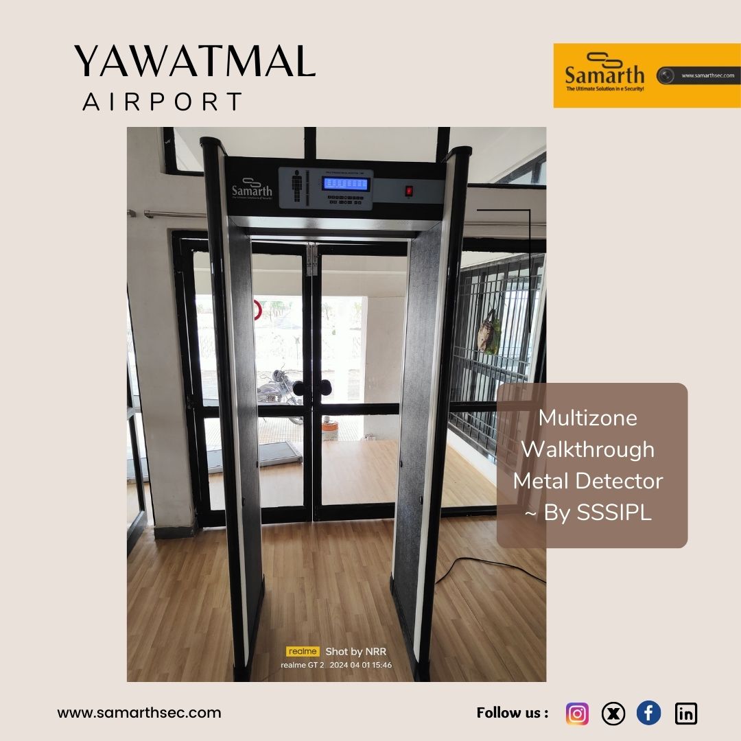 SamarthSec's tweet image. New Installation of Multizone Walkthrough Metal Detector at Yawatmal Airport
- By SSSIPL
#multizone #walkthrough #metal #detector #metaldetector #security #nanded #yawatmal #airport #securitysystem #navimumbai #india #mumbai #indianairports #maharashtra #sssipl