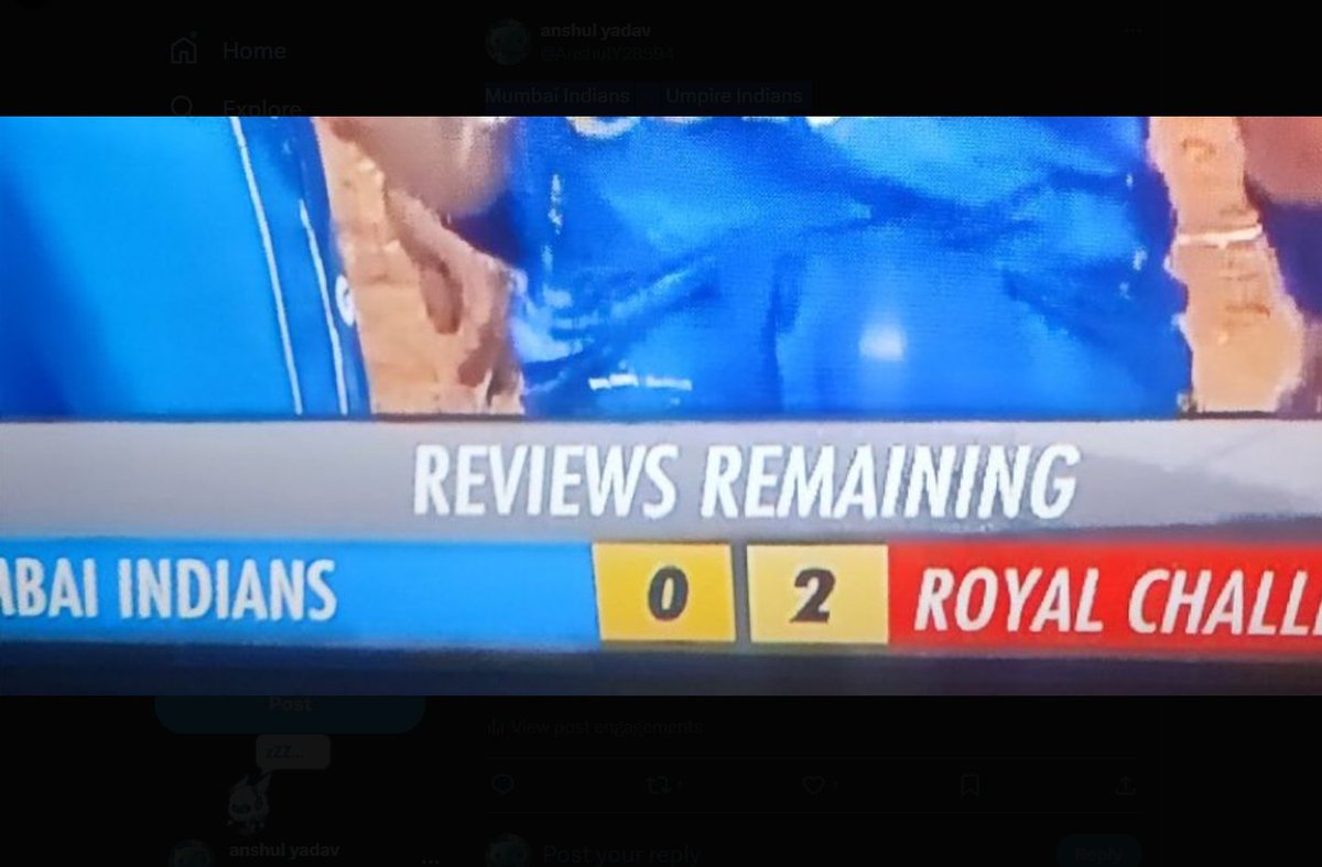Mumbai Indians ❌ Umpire Indians  One like = 10 slap on umpire face #RCBvMI 
<a href="/Pixiz_io/">Pixiz</a>   <a href="/Imaginary_Ones/">Imaginary Ones | Bubio.ai</a> <a href="/playsomo/">SOMO</a> <a href="/cookie3/"></a>
<a href="/PlayOverTrip/">OverTrip</a> @WeArePlanetMojo <a href="/PlayGroundCorp/">PlayGround</a>
@SenderLabs $PIXIZ $PARAM $BUBBLE $SOMO $COOKIE $TRIP $MOJO $BEYOND $SENDER $XTER