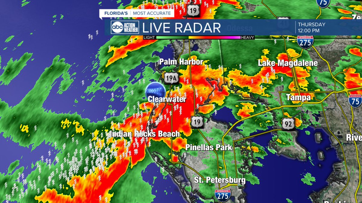 A Tornado Warning has been issued for parts of Tampa Bay until Apr 11 12:45PM. Download the ABC Action News App for the latest weather information.