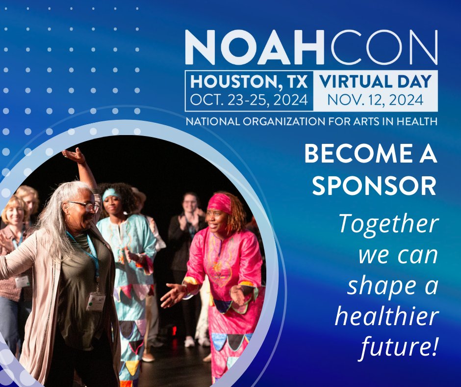 Just like you, we strongly believe the arts are critical to healthy lives and communities.  By sponsoring NOAHCON 24, we can shape a healthier future together. Secure your position as a leader in the industry!