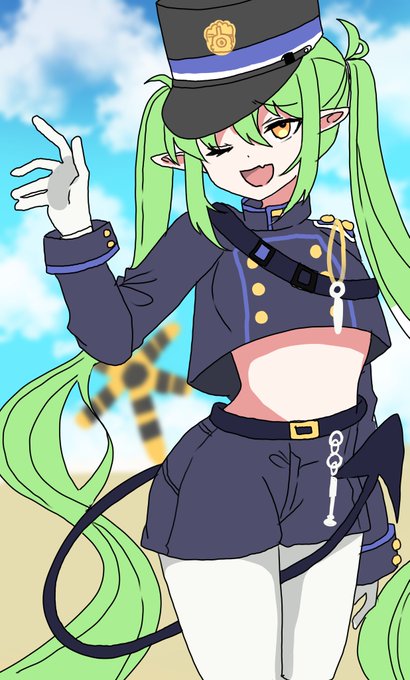 シュポガキ(右)のラフです 