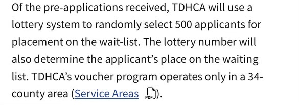 Senator - does this state program using a *lottery system* amount to “Lottery Socialism”? Or does that term only apply when it’s Harris County officials doing it?