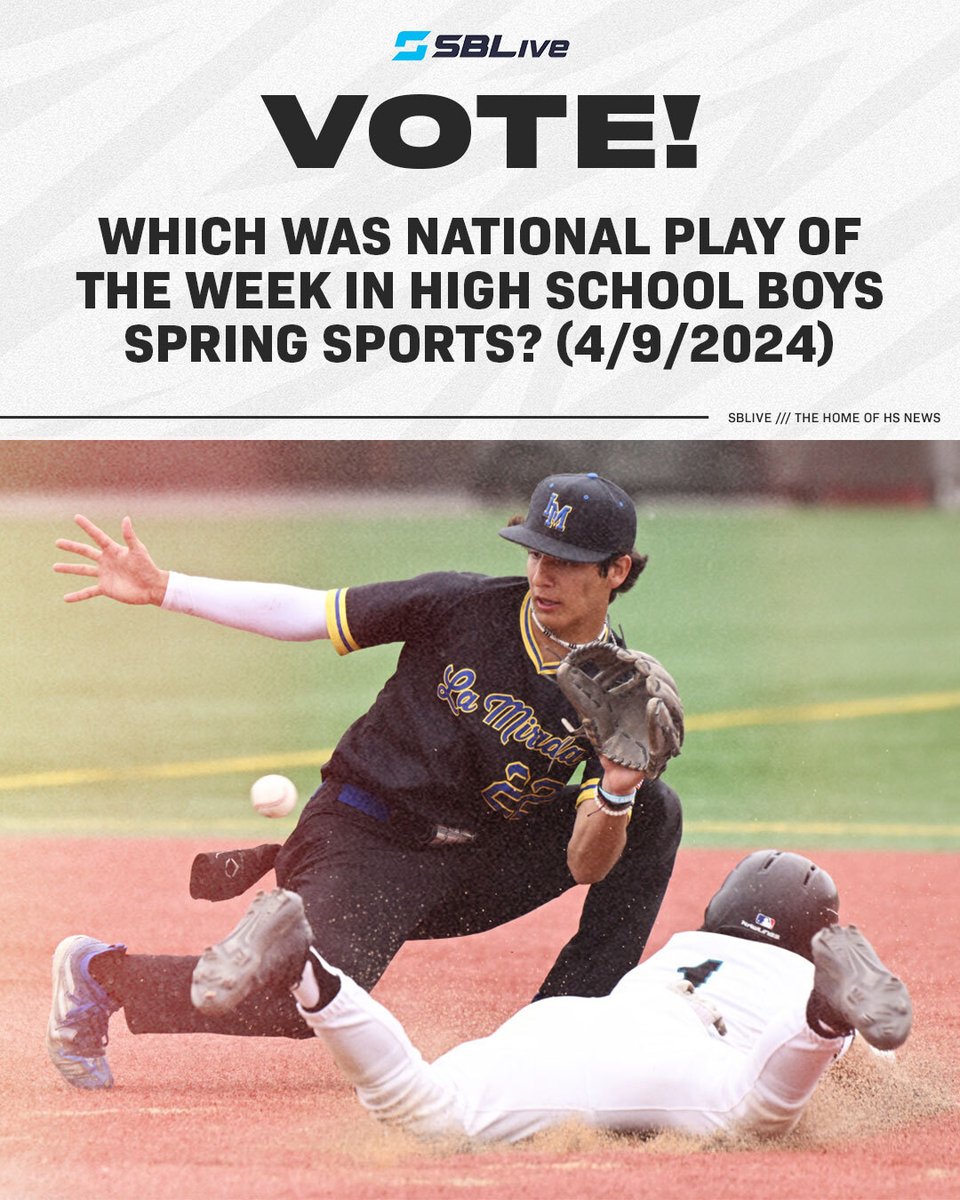 These players went above and beyond last week to make some incredible plays 👏💫 Cast your vote for the high school boys spring sports national play of the week 🗳️⚾️👟🥍⚽️ highschool.athlonsports.com/national/2024/…