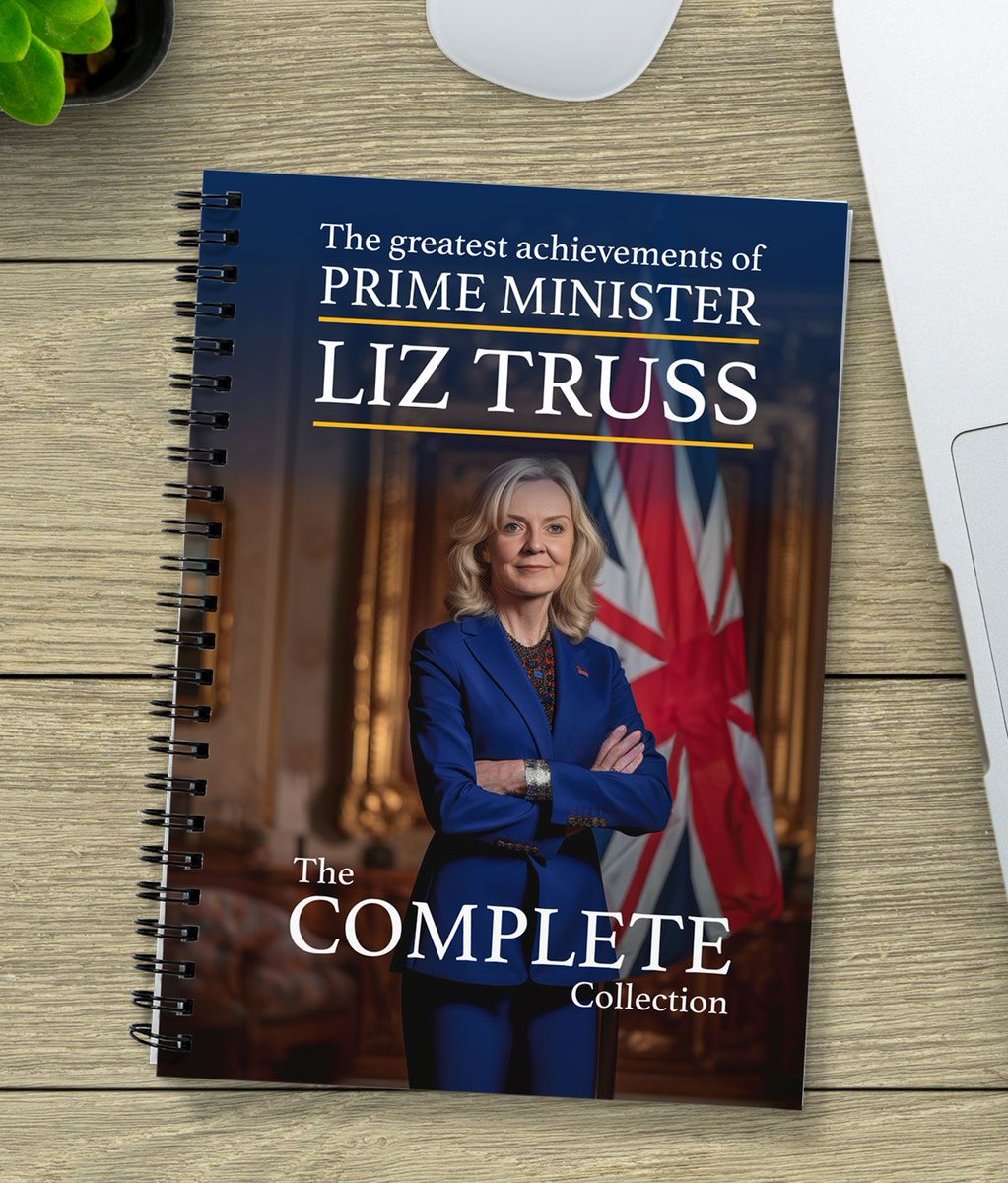 Liz Truss has a book out next week, in which she claims to know how to 'save' the West. However, THIS book is a FAR more accurate reflection of her abilities as a politician. For the avoidance of doubt, yes, it's a BLANK notebook You can get one here >>> buff.ly/3JfCs6j