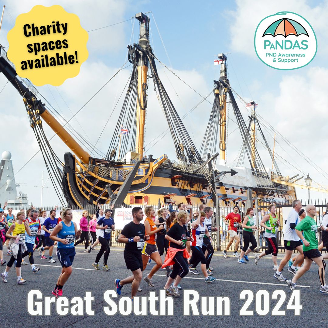 🏃‍♂️👟 Exciting news! We have spaces available for the Great South Run 2024 🎉 This 10-miler takes place in Portsmouth in October. To sign up for #TeamPANDAS head to bit.ly/pandas_south_r… #portsmouth #greatsouthrun #run #signup #mentalhealth #PNDawareness
