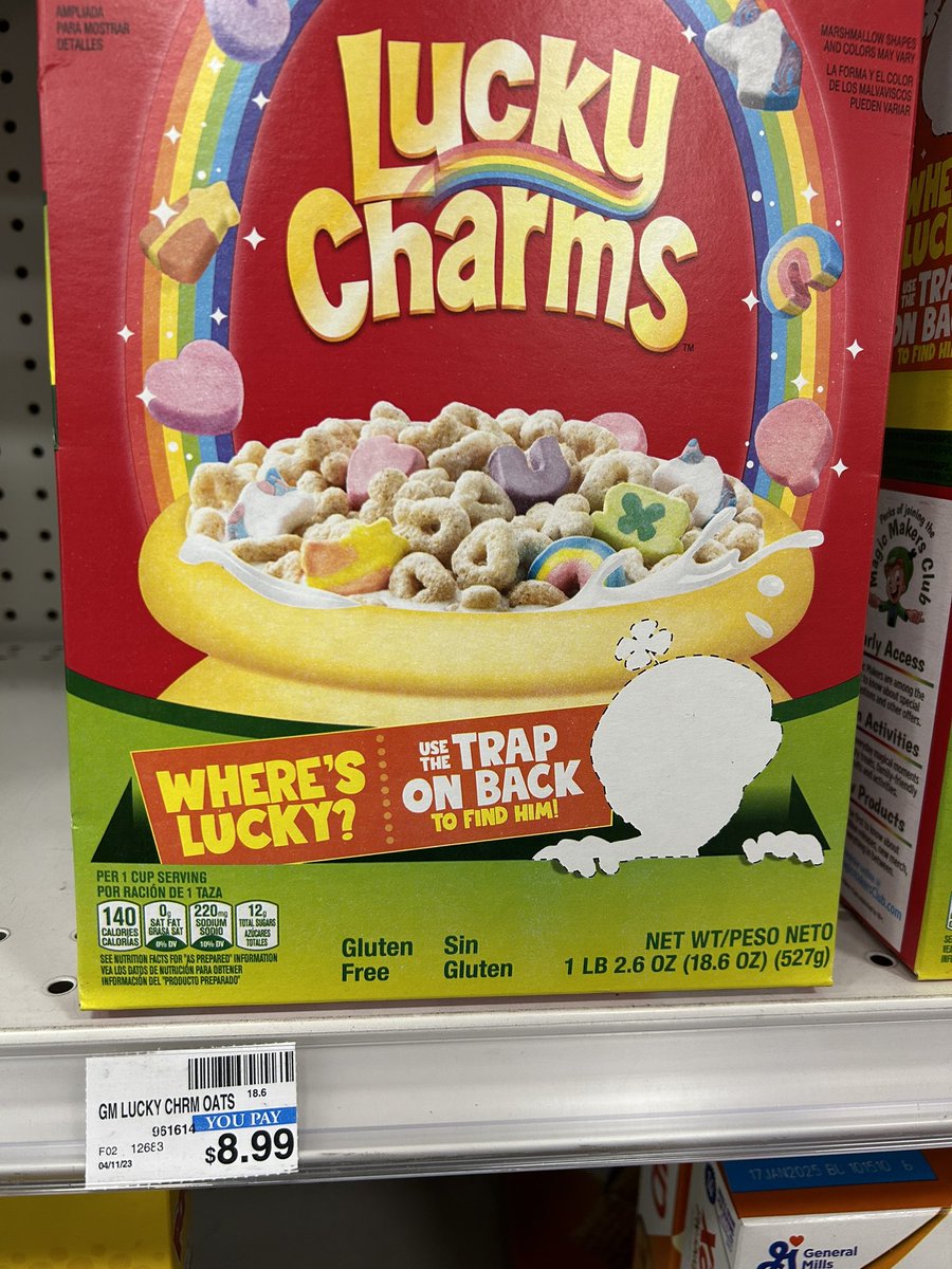 Wait, a box of Lucky Charms is $9 now?