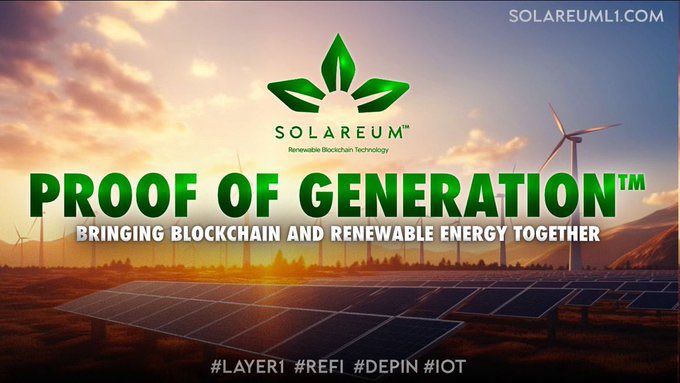@mikroweller @DioneProtocol Meet @SolareumChain Worlds first sustainable layer 1 blockchain, validating network through energy generation ♻️ Their patented “proof of generation” consensus mechanism is the key to this revolutionizing technology within the cryptoworld. 👀 all build and developed by the SRM