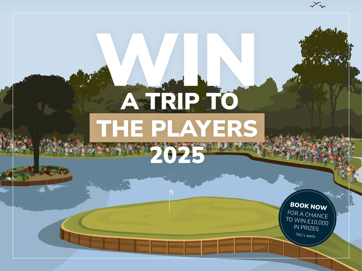 🚨Win a trip to THE PLAYERS 🚨 All you need to do is book a golf break, with a full deposit, anytime this April! 🏌️‍♂️ Click here for more info👇 ow.ly/Ho4S50RcXcH