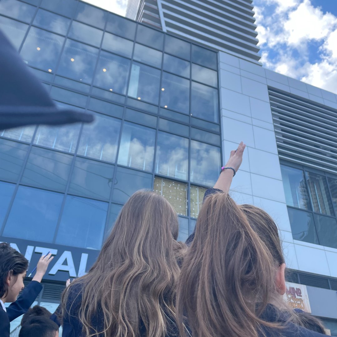 KCSMatters's tweet photo. Our Grade 3 students explore the Senior School campus! Our young architects are diving into the world of structural design, getting a firsthand look at building intricacies before the next construction phase. Learning about design elements is all part of the experience. https://t.co/aYkAc1yqir