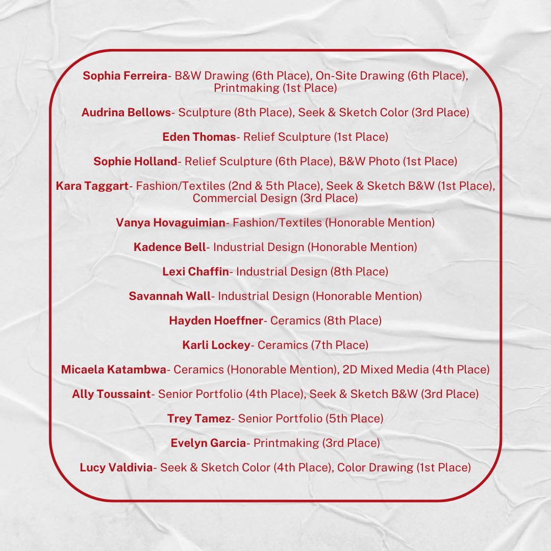 HCA_Rockwall's tweet image. Congrats to our Eagles, who participated in the TAPPS State Art Competition! We are so proud of all your hard work!

#HCAleads #TAPPSArt #RockwallTX