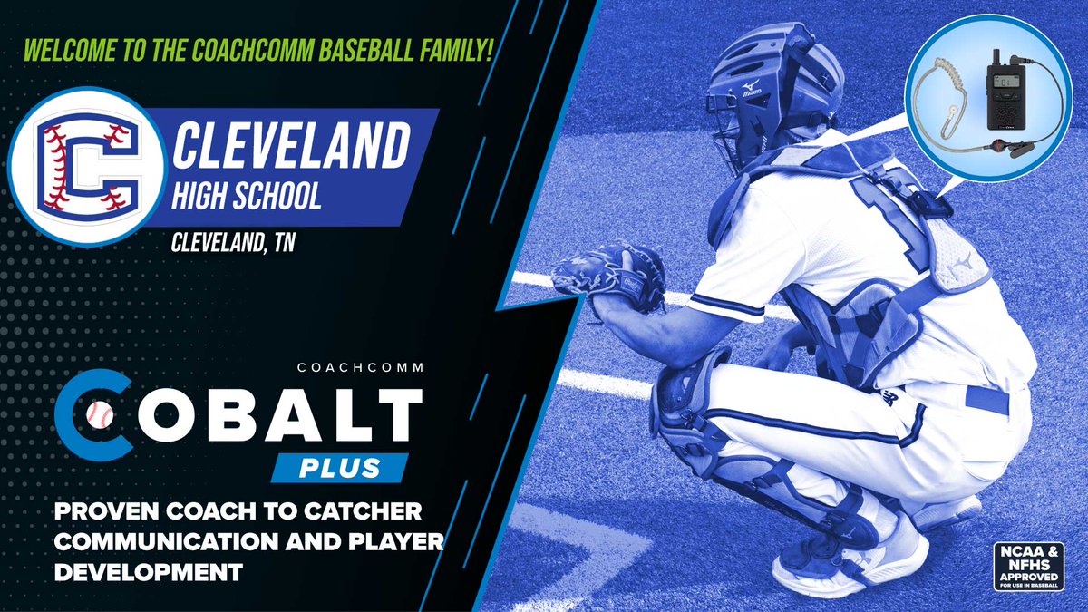 Shout out to @brent_tucker41 and @Clevelandbsb for joining our #CoachtoCatcher family! Thank you for choosing us! #GoBlueRaiders @clevelandhightn @TBCAorg @RickESalesSE #NextLevelBaseball #CobaltPLUS