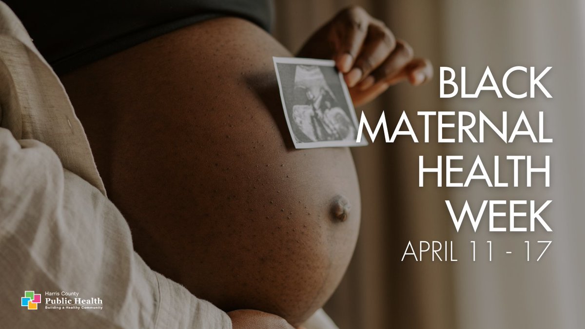 HCPH is honoring Black Maternal Health Week, April 11-17! Join us in raising awareness and advocating for fair treatment. Throughout the week, we'll highlight programs and initiatives at HCPH dedicated to improving maternal health. #BlackMaternalHealthWeek #BMHW2024