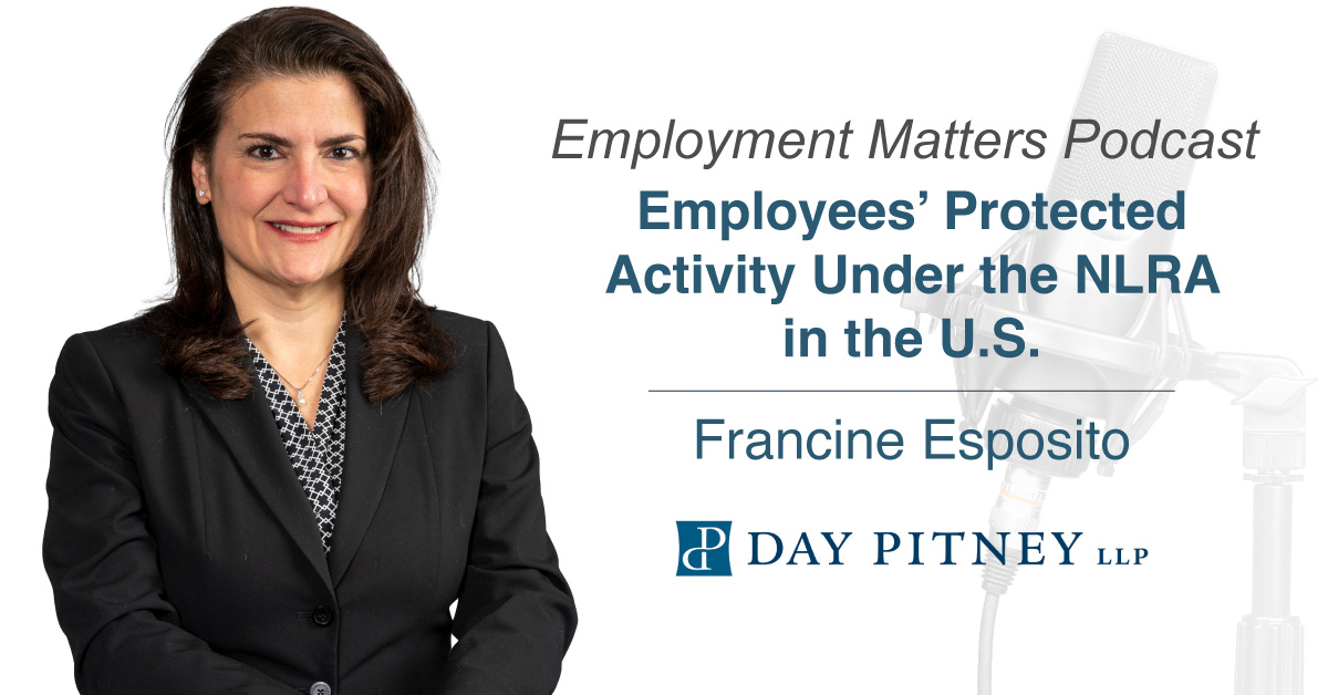 She discusses recent activity at the NLRB, particularly employees’ protected activity under the National Labor Relations Act, as it affects not only employers that deal with unions, but also those that are union free. hubs.ly/Q02sC7Dq0
#Employers #LaborLaw #NLRB #NLRA