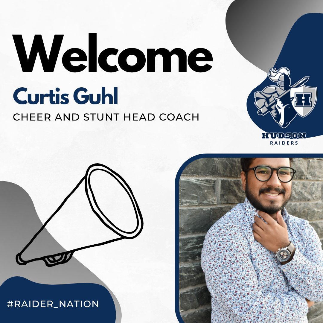 We are excited to announce the promotion of Curtis Guhl from Assistant to Head Coach of our Cheer and Stunt team! #raider_nation