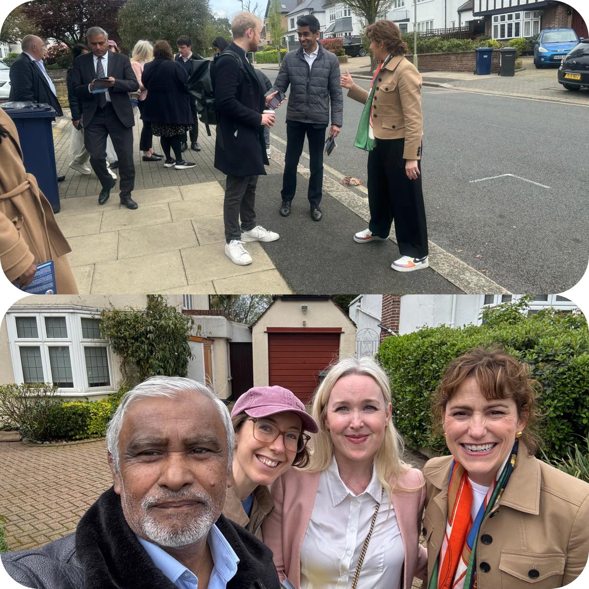 CBNI team members alongside fellow Conservatives campaigns with Cllr Ameet Jogia PPC Hendon . Islam one of our core campaigners was present with his friends to support @Ameet_Jogia @TeamLondonUK @ChrisVinante @Conservatives