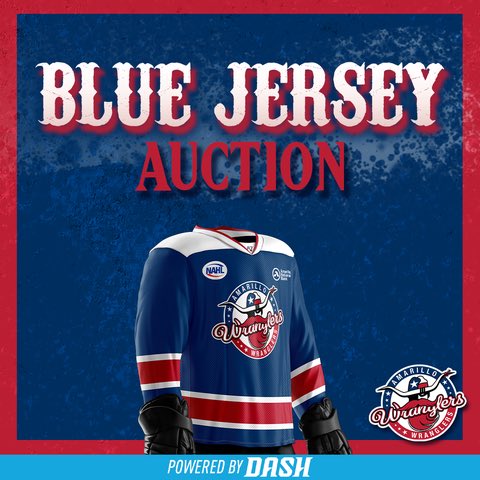 🏒 Wranglers Jersey Auction Score big with our @NAHLwranglers Away Blue Jersey Auction! Join the excitement now! Bid Here ➡️ w.winwithdash.com/awranglers