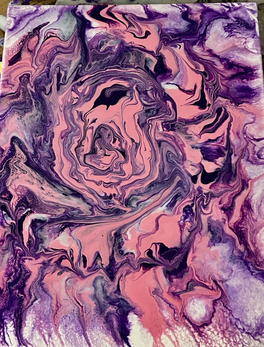 Today’s #FluidArt instead of #politics Because #selfcare is vital in these crazy times. I’ve made this one for the sweetest 3 year old I know. I get up everyday wanting to save the world for her. For My Precious Charlotte. 💕😍
