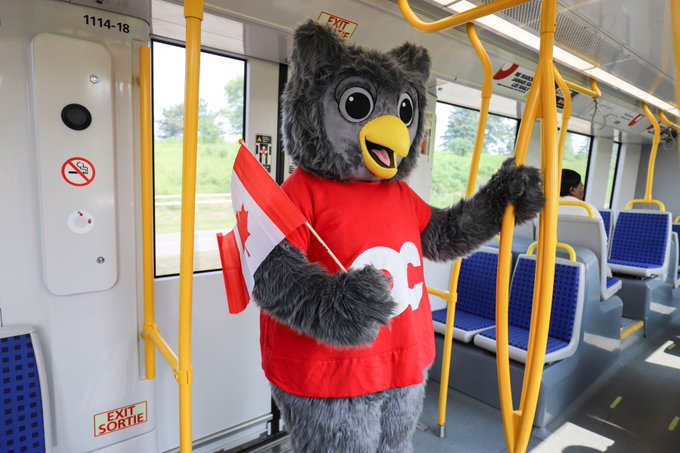 OC Owl rides the O-Train