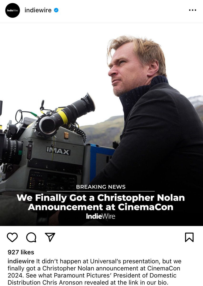 Interstellar will be re-released on 70mm IMAX and other theaters starting Sept. 27, 2024.