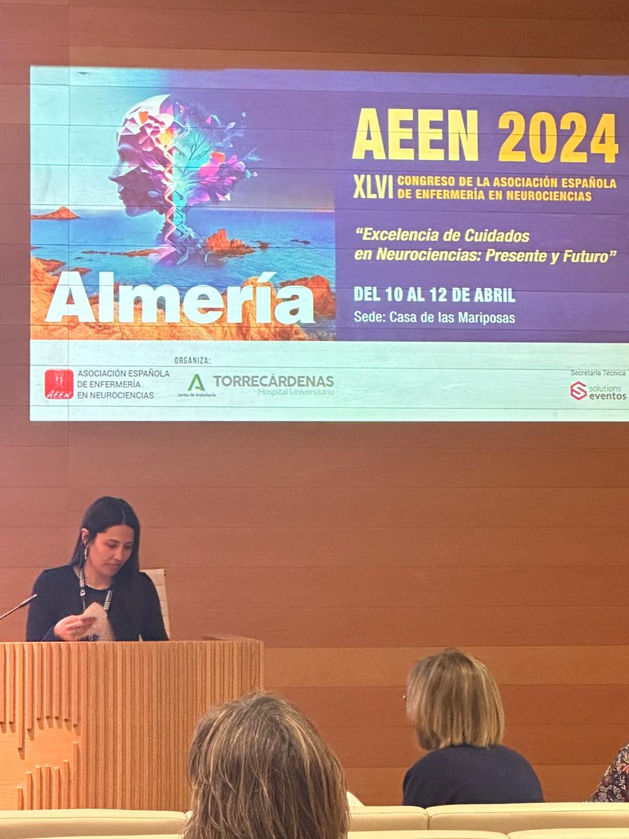 Laura Balaguer, infermera d'Hospitalització quirúrgica de #neurocirurgia i Maria Claret, infermera del #BlocQuirúrgic participen al 46è Congrés de l'#AEEN Asociación Española de #Enfermería en #Neurociencias, que se celebra en #Almeria.