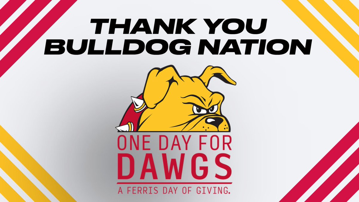 THANK YOU! We appreciate the support of the entire Bulldog Nation, who helped so many programs & teams reach their goals during yesterday's 'One Day For Dawgs' annual day of giving! Thanks to all who contributed. Go Bulldogs!