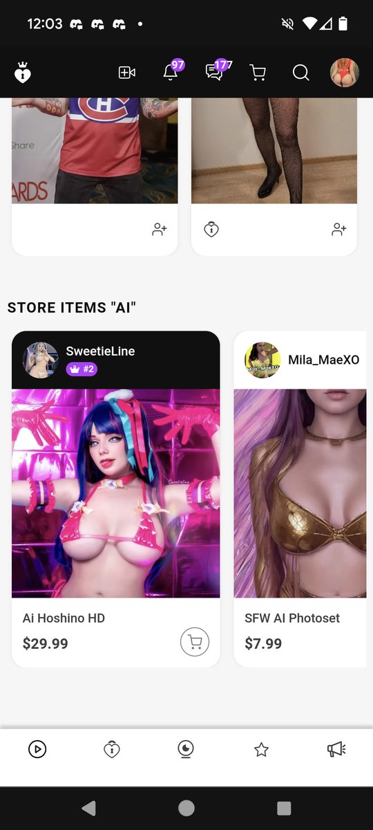 And @ManyVids is allowing AI on their platforms . Manyvids, who's images are these AI generated content based on? I think they deserve a cut.